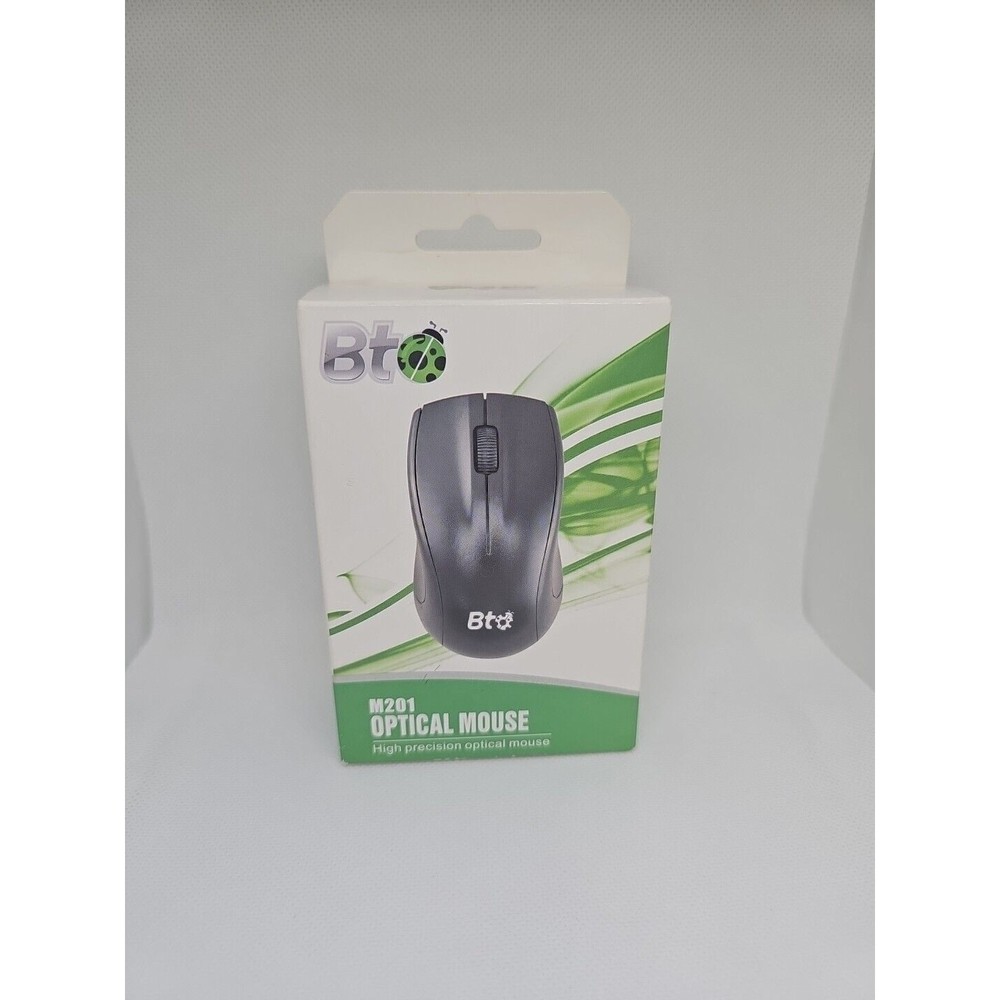 M201 Wired Optical Mouse BT - 3 Button - USB - Black - NEW